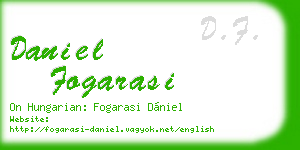 daniel fogarasi business card