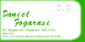 daniel fogarasi business card